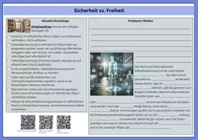 Vorschau - Stundenentwürfe - Gesetzgebung Planspiel | Teil 1: Sicherheit vs. Freiheit - Seite 1