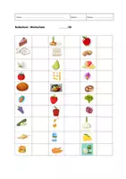 Vorschau - Test - DaF/DaZ: Vokabel Test_Lebensmittel - Deckblatt