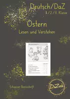 Vorschau - Unterrichtsreihen - Lesen und Verstehen Wortschatz Ostern - Deckblatt