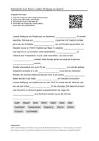 Vorschau - Arbeitsblätter - Lernposter + Arbeitsblätter zum Thema "Johann Wolfgang von Goethe" + Lösung & MP3 + Mindmap + Infografiken - Seite 1