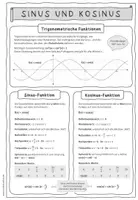 Vorschau - Merkblätter - Merkblatt sin(x) und cos(x) - Trigonometrische Funktionen Sinus Kosinus - Seite 2