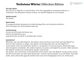 Vorschau - Quiz - Verbotene Wörter: Märchen-Edition (Spielidee) - Seite 1