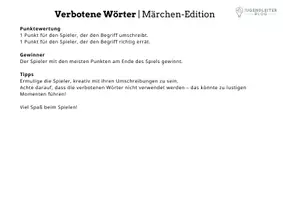 Vorschau - Quiz - Verbotene Wörter: Märchen-Edition (Spielidee) - Seite 2