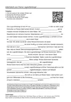 Vorschau - Arbeitsblätter - Arbeitsblätter zum Thema "Jugendherberge" + Lösung & MP3 + Infografik - Deckblatt