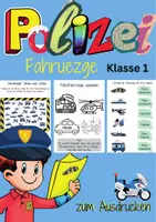 Vorschau - Arbeitsblätter - Polizeifahrzeuge – Lernspaß für die 1. Klasse - Deckblatt