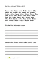 Vorschau - Arbeitsblätter - Wörter mit z oder tz - alle Regeln - Seite 3