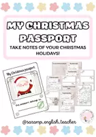 Vista previa - Hojas de trabajo - MY CHRISTMAS PASSPORT - Portada