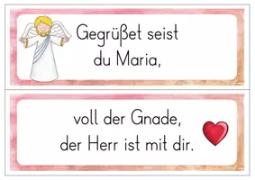 Vorschau - Präsentationen/Tafelbilder - Ave Maria - Tafelkärtchen zur Erarbeitung - Seite 3