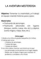 Vista previa - Juegos / Gamificación - La aventura misteriosa - página 1