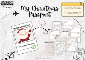 Vista previa - Hojas de trabajo - MY CHRISTMAS PASSPORT - página 1