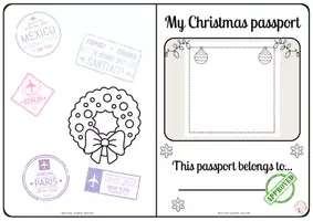 Vista previa - Hojas de trabajo - MY CHRISTMAS PASSPORT - página 2