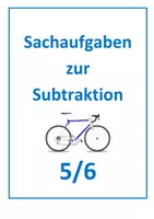 Vorschau - Arbeitsblätter - Sachaufgaben (Subtraktion) - Deckblatt