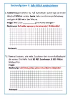 Vorschau - Arbeitsblätter - Sachaufgaben (Subtraktion) - Seite 3