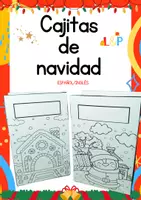 Vista previa - Unidades / Secuencias / Situaciones de Aprendizaje - Cajitas de Navidad para colorear - Portada