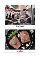 Vorschau - Bildkarten - In der Küche: Das mache ich (Verben) - Seite 1