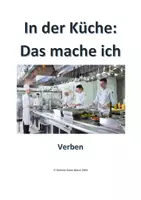 Vorschau - Bildkarten - In der Küche: Das mache ich (Verben) - Deckblatt