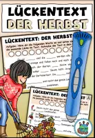 Vorschau - Arbeitsblätter - AnybookPro Material: Lückentext Herbst mit Codes Anybook - Deckblatt
