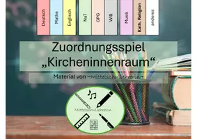 Vorschau - Spiele - Zuordnungsspiel "Kircheninnenraum" - Deckblatt