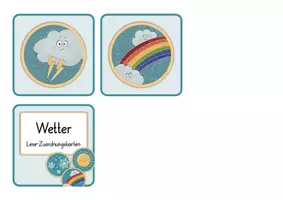 Vorschau - Unterrichtsreihen - Wetter - Lese-Zuordnungs-Karten - Leseverständnis - 1. Klasse - Seite 2