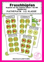 Vorschau - Arbeitsblätter - Fred der wilde Frosch - Ergänzen bis 100 - Deckblatt