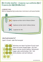 Vorschau - Arbeitsblätter - Fred der wilde Frosch - Ergänzen bis 100 - Seite 1