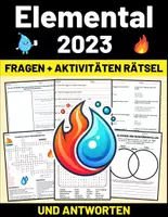 Vorschau - Arbeitsblätter - Film: "Elemental (2023) Film" Fragen + Aktivitäten Rätsel mit Lösungen - Deckblatt