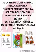 anteprima - Flashcard - Raccolta di memory degli animali - Pagina 1