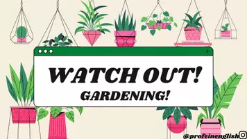 Aperçu - Jeux - Watch out: Jardinage en anglais! - Page de couverture