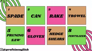 Aperçu - Jeux - Watch out: Jardinage en anglais! - Page 1
