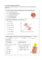 Vorschau - Arbeitsblätter - Multiple-Choice-Test Mathematik – Test 2 Einfache Logarithmusfunktionen - Seite 1