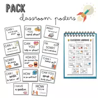 Aperçu - Apprentissages en autonomie - PACK Classroom language posters - Page de couverture