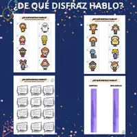 Vista previa - Tarjetas / Manipulativos - LEE Y ENCUENTRA ¿DE QUÉ DISFRAZ HABLO? (CARNAVAL) - Portada