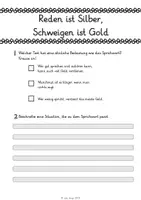 Vorschau - Arbeitsblätter - Sprichwörter und Redewendungen im Deutschunterricht - Seite 2