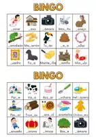 Vista previa - Juegos / Gamificación - Juego didáctico: Bingo ortográfico del sonido K - página 1