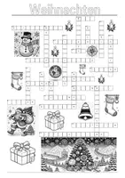 Vorschau - Arbeitsblätter - Weihnachten - Rätsel (incl. Lösung) - Deckblatt