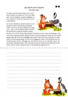 Vorschau - Arbeitsblätter - Eine Fabel zu Ende schreiben - "Der Fuchs und der Kranich" - Seite 3