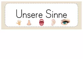 Vorschau - Unterrichtsreihen - Unsere Sinne - Karten zur Visualisierung - Seite 1