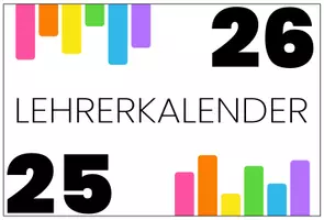 Vorschau - Interaktives Material - Lehrerkalender Schuljahr 2025-2026 in Regenbogenoptik - Seite 1