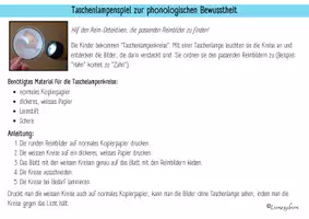 Vorschau - Aufgabenkarten - Taschenlampenspiel: Reime (phonologische Bewusstheit) - Seite 2
