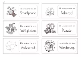 Vorschau - Unterrichtsreihen - Wünsche reflektieren - Unterrichtsreihe - Materialpaket - Seite 3
