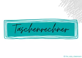 Vorschau - Stationenlernen - Lernkartei Taschenrechner TX-30 - Seite 1