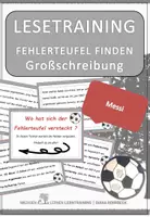 Vorschau - Fördermaterial/Inklusion - Fußball Spezial - Messi: Fehlerteufel Lesekarten Großschreibung - Deckblatt