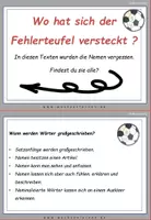 Vorschau - Fördermaterial/Inklusion - Fußball Spezial - Messi: Fehlerteufel Lesekarten Großschreibung - Seite 2