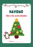 Vista previa - Hojas de trabajo - Libro de Actividades Navideñas para Niños 3-6 años - Portada