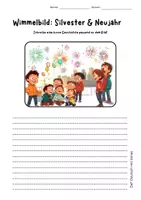Vorschau - Arbeitsblätter - Silvester & Neujahr: kreatives Schreiben mit Wimmelbild - Seite 2