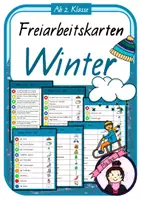 Vorschau - Stationenlernen - Freiarbeitskarten WINTER | Lesespiel - Deckblatt