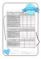 Vorschau - Test - Bewertungsbogen zum Thema Bildergeschichte - Deckblatt