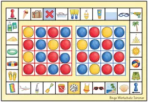Vorschau - Spiele - Bingo mit Wortschatzliste - Jahreszeiten Materialpaket / Bundle - Seite 1