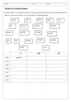 Vorschau - Arbeitsblätter - Unterschiedliche Endungen in der dritten Person (simple present) - Deckblatt