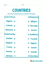 Vista previa - Hojas de trabajo - Countries worksheet! - página 3